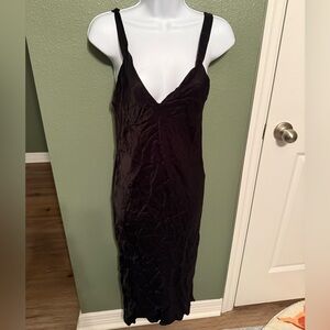 Zara Black Satin Dress